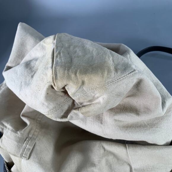 DRIES VAN NOTEN Black Cream Paisley Canvas Tote Handbag - Picture 8 of 9